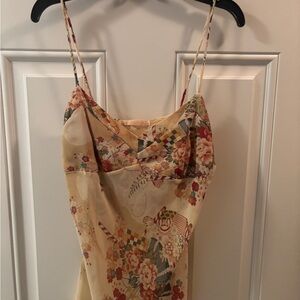 Forever 21 Floral Camisole in Cream and Red